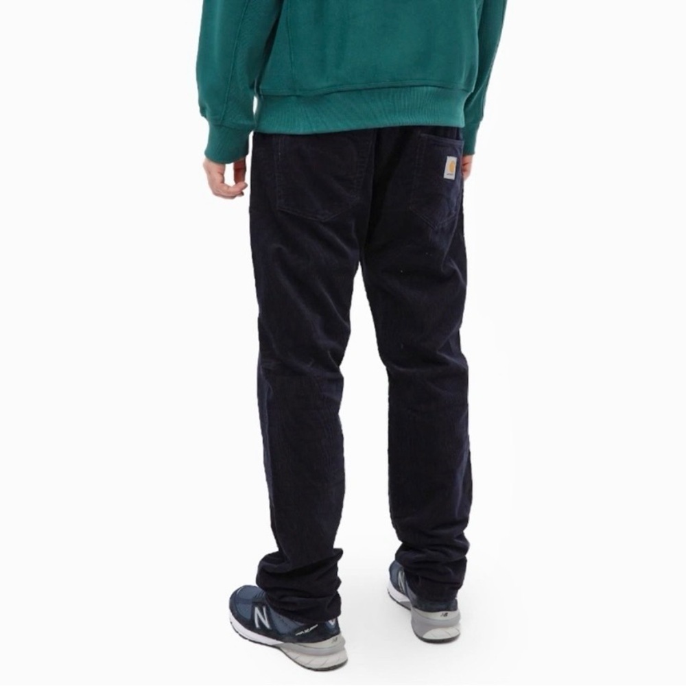 Carhartt WIP Klondike Corduroy Pants Size 31 Regular Tapered Navy Retro Skater